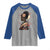 African American Geisha Kimono Blasian Japanese Sakura Raglan Shirt