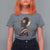 African American Geisha Kimono Blasian Japanese Sakura T Shirt For Women