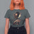 African American Geisha Kimono Blasian Japanese Sakura T Shirt For Women