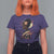 African American Geisha Kimono Blasian Japanese Sakura T Shirt For Women