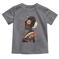 African American Geisha Kimono Blasian Japanese Sakura Toddler T Shirt