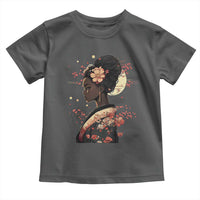 African American Geisha Kimono Blasian Japanese Sakura Toddler T Shirt