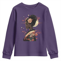 African American Geisha Kimono Blasian Japanese Sakura Youth Sweatshirt