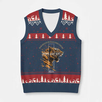 Cardinal Pope Leo XIV V-Neck Knit Sweater Vest Nos Multi In Illo Uno Unum 267th Pope From Chicago Tiger - Wonder Print Shop