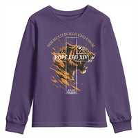 Cardinal Pope Leo XIV Youth Sweatshirt Nos Multi In Illo Uno Unum 267th Pope From Chicago Tiger