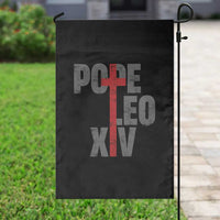 Pope Leo XIV Garden Flag First American Pope Catholic Religious Cross - Wonder Print Shop