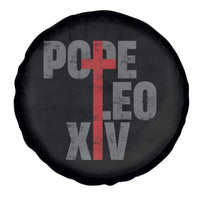 Pope Leo XIV Spare Tire Cover First American Pope Catholic Religious Cross
