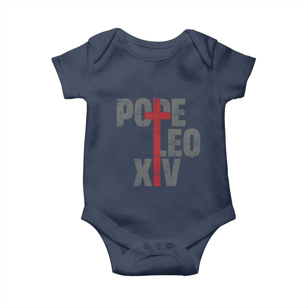 Pope Leo XIV Baby Onesie First American Pope Catholic Religious Cross