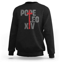 Pope Leo XIV Sweatshirt First American Pope Catholic Religious Cross