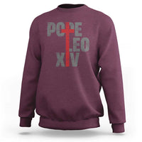 Pope Leo XIV Sweatshirt First American Pope Catholic Religious Cross