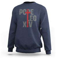 Pope Leo XIV Sweatshirt First American Pope Catholic Religious Cross