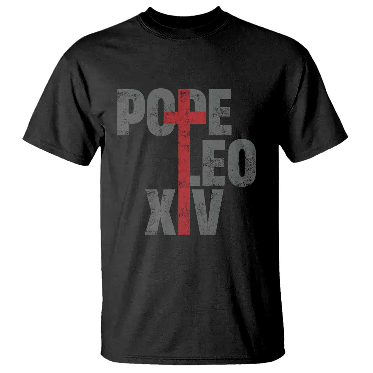 Pope Leo XIV T Shirt First American Pope Catholic Religious Cross