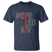 Pope Leo XIV T Shirt First American Pope Catholic Religious Cross