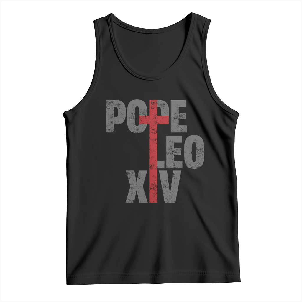 Pope Leo XIV Tank Top First American Pope Catholic Religious Cross