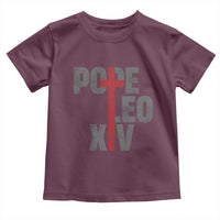 Pope Leo XIV Toddler T Shirt First American Pope Catholic Religious Cross