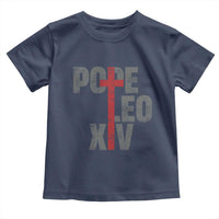 Pope Leo XIV Toddler T Shirt First American Pope Catholic Religious Cross
