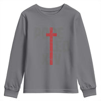 Pope Leo XIV Youth Sweatshirt First American Pope Catholic Religious Cross