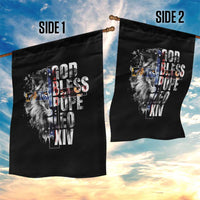 God Bless Pope Leo XIV Garden Flag Lion American Flag - Wonder Print Shop
