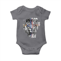 God Bless Pope Leo XIV Baby Onesie Lion American Flag
