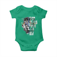 God Bless Pope Leo XIV Baby Onesie Lion American Flag