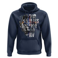 God Bless Pope Leo XIV Hoodie Lion American Flag
