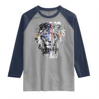 God Bless Pope Leo XIV Raglan Shirt Lion American Flag