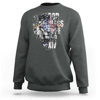 God Bless Pope Leo XIV Sweatshirt Lion American Flag