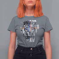 God Bless Pope Leo XIV T Shirt For Women Lion American Flag