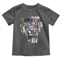 God Bless Pope Leo XIV Toddler T Shirt Lion American Flag