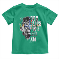God Bless Pope Leo XIV Toddler T Shirt Lion American Flag