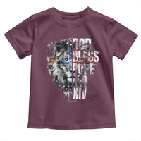 God Bless Pope Leo XIV Toddler T Shirt Lion American Flag