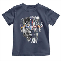 God Bless Pope Leo XIV Toddler T Shirt Lion American Flag