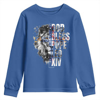 God Bless Pope Leo XIV Youth Sweatshirt Lion American Flag
