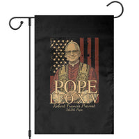 Cardinal Pope Leo XIV Garden Flag 267th Robert Francis Prevost American Flag - Wonder Print Shop