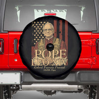 Cardinal Pope Leo XIV Spare Tire Cover 267th Robert Francis Prevost American Flag
