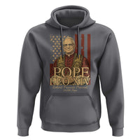 Cardinal Pope Leo XIV Hoodie 267th Robert Francis Prevost American Flag