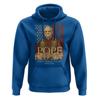 Cardinal Pope Leo XIV Hoodie 267th Robert Francis Prevost American Flag