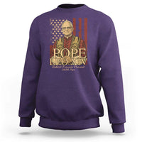 Cardinal Pope Leo XIV Sweatshirt 267th Robert Francis Prevost American Flag