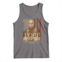 Cardinal Pope Leo XIV Tank Top 267th Robert Francis Prevost American Flag