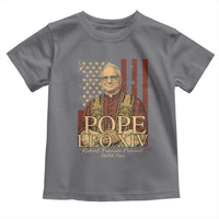 Cardinal Pope Leo XIV Toddler T Shirt 267th Robert Francis Prevost American Flag