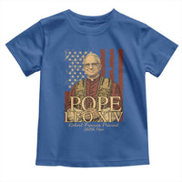 Cardinal Pope Leo XIV Toddler T Shirt 267th Robert Francis Prevost American Flag