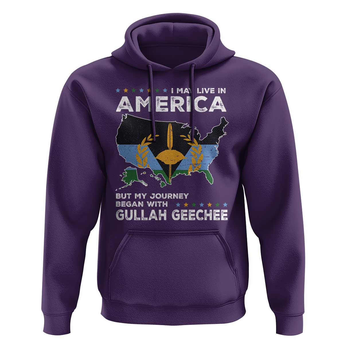 I May Live In America But My Journey Began With Gullah Geechee Hoodie Gullah Geechee Pride