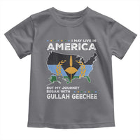 I May Live In America But My Journey Began With Gullah Geechee Toddler T Shirt Gullah Geechee Pride