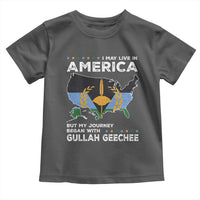 I May Live In America But My Journey Began With Gullah Geechee Toddler T Shirt Gullah Geechee Pride