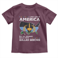 I May Live In America But My Journey Began With Gullah Geechee Toddler T Shirt Gullah Geechee Pride