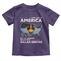 I May Live In America But My Journey Began With Gullah Geechee Toddler T Shirt Gullah Geechee Pride