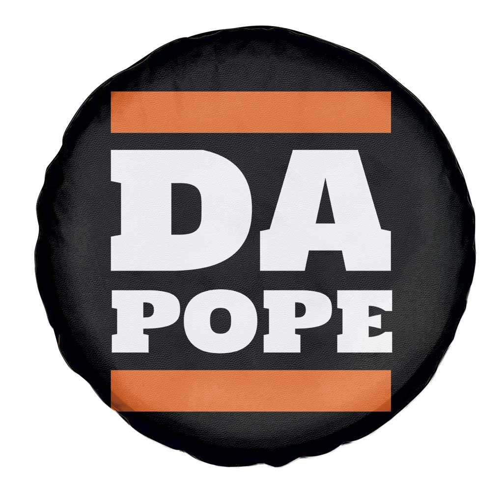 Funny Da Pope From America Chicago Spare Tire Cover