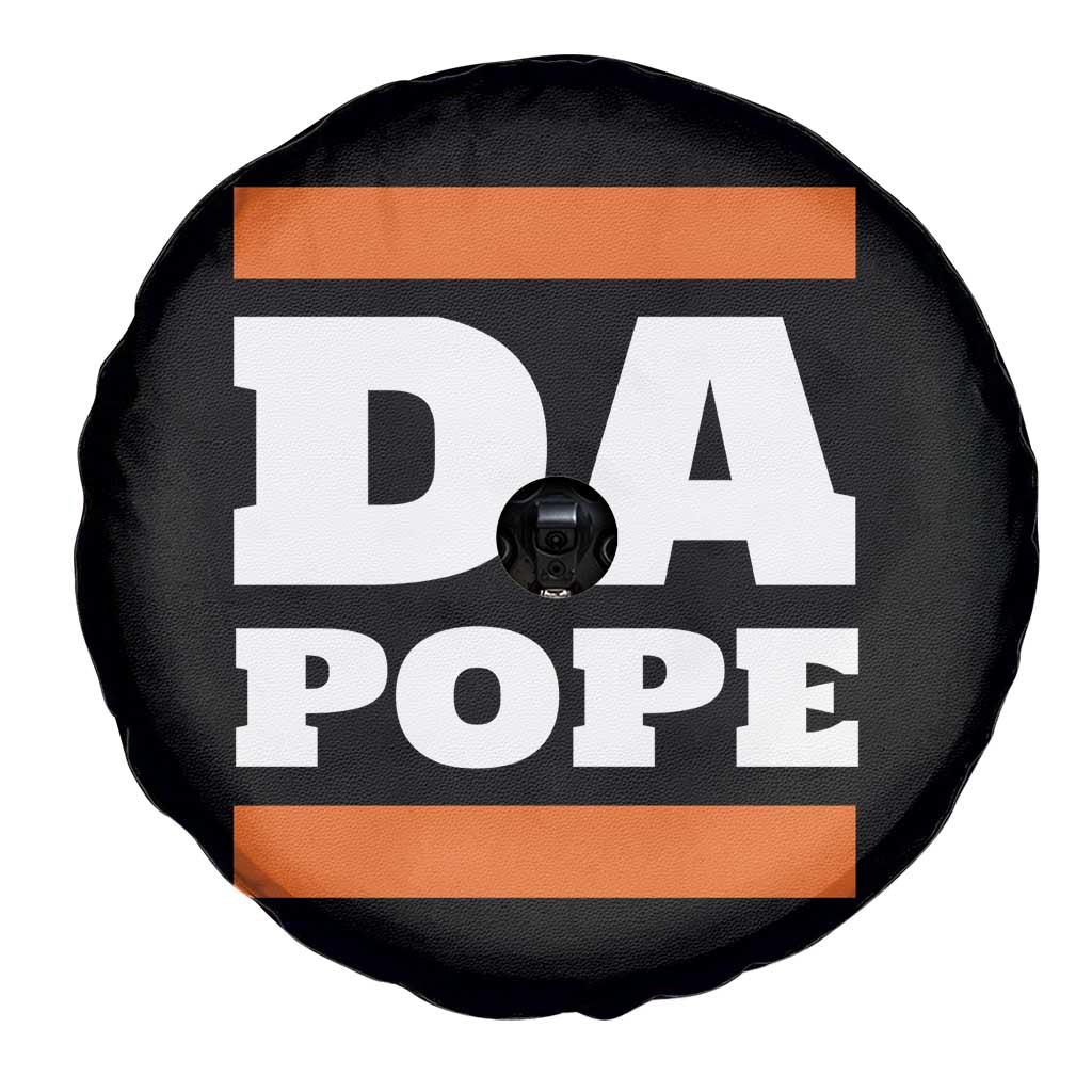 Funny Da Pope From America Chicago Spare Tire Cover