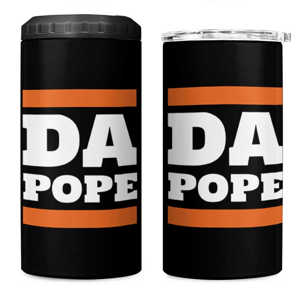 Funny Da Pope From America Chicago 4 in 1 Can Cooler Tumbler
