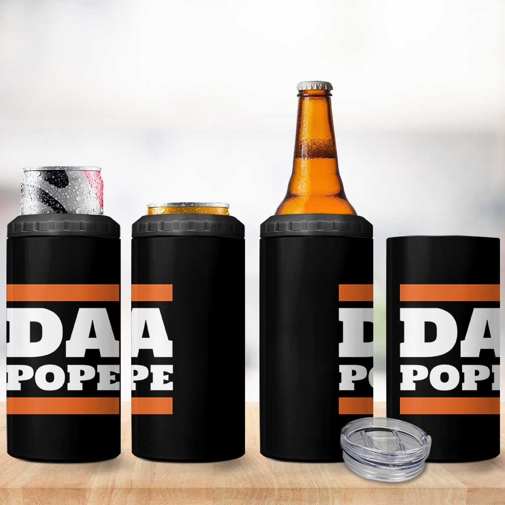 Funny Da Pope From America Chicago 4 in 1 Can Cooler Tumbler